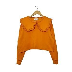 Fabrique Z | Claudine Collared Ruffle Sweatshirt